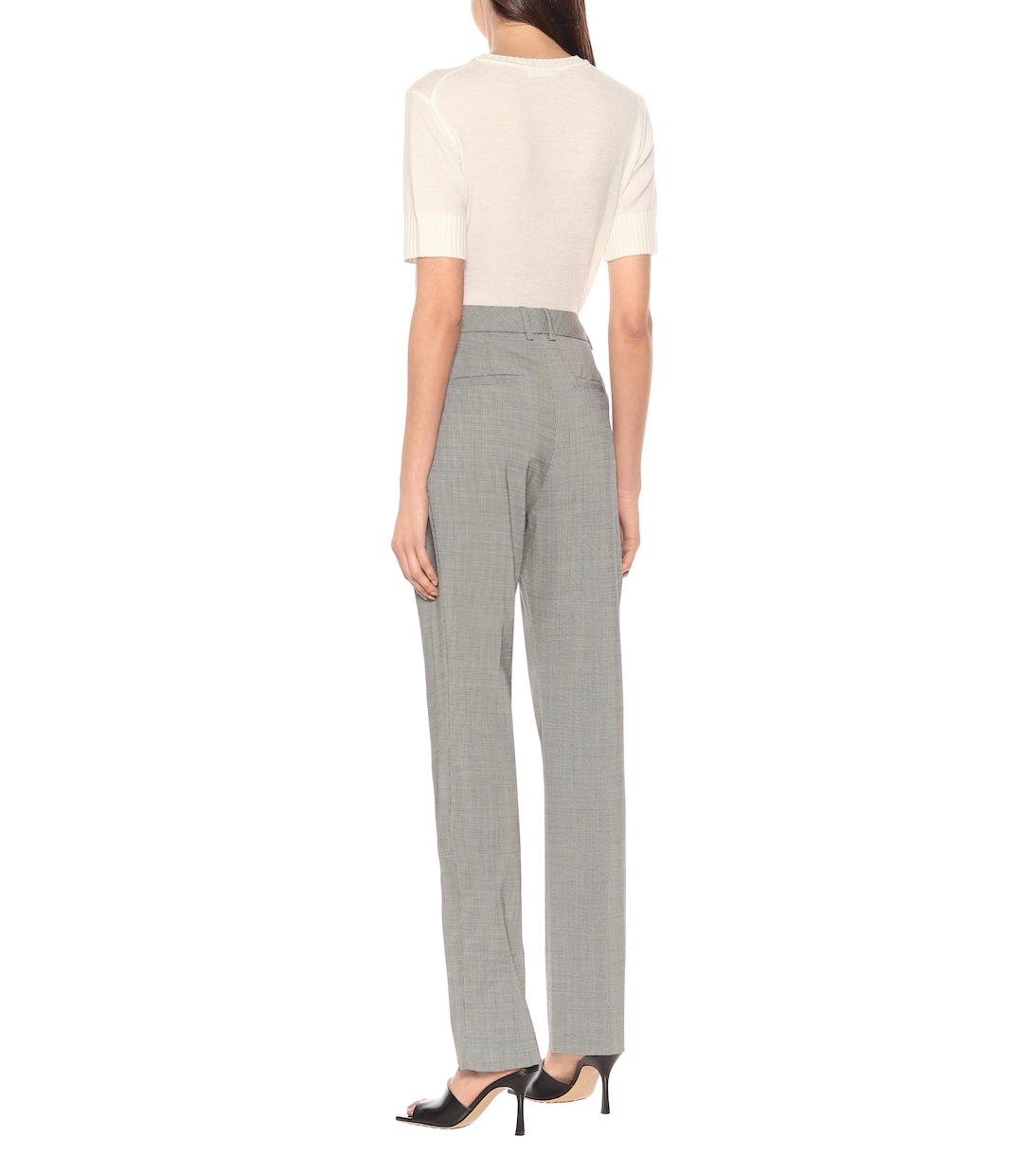 Pantalones de tiro alto de lana | Matthew Adams Dolan