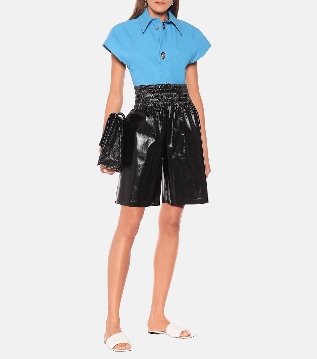 Padded leather sandals | Bottega Veneta