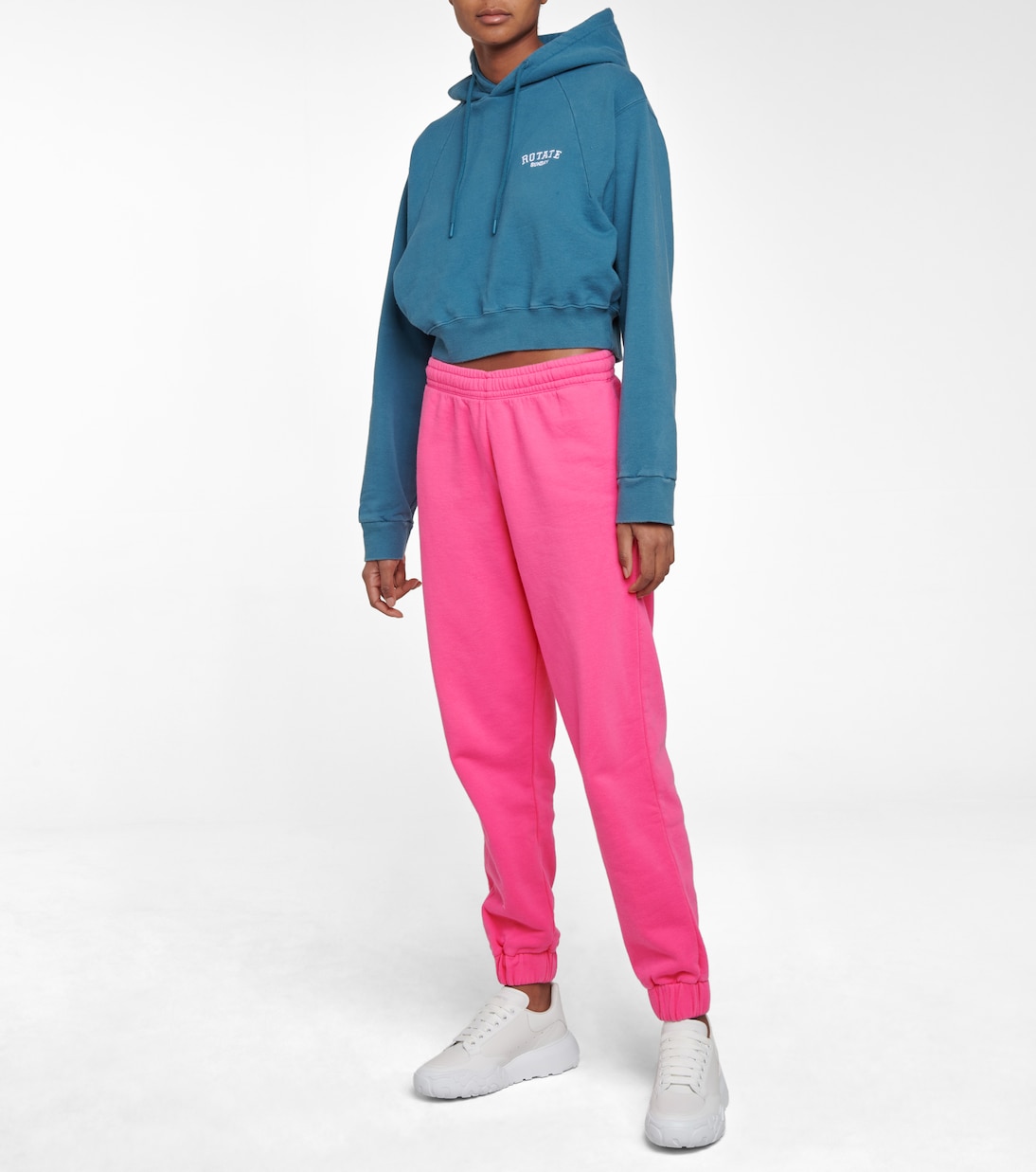 Mimi logo cotton jersey sweatpants | Rotate