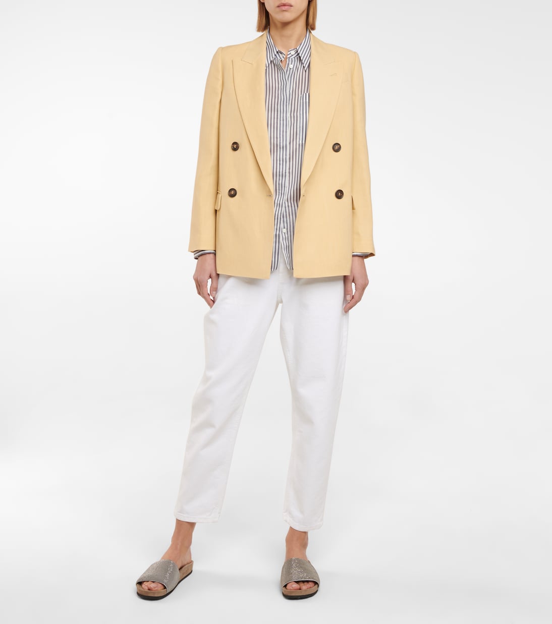 Double-breasted blazer | Brunello Cucinelli