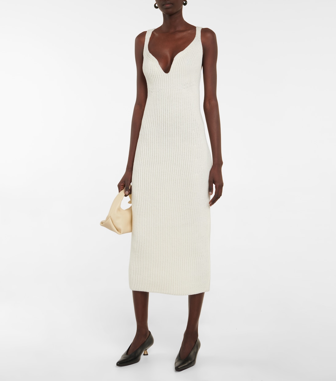 Alessie cotton-blend midi dress | Khaite