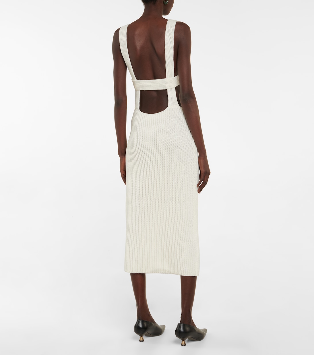 Alessie cotton-blend midi dress | Khaite