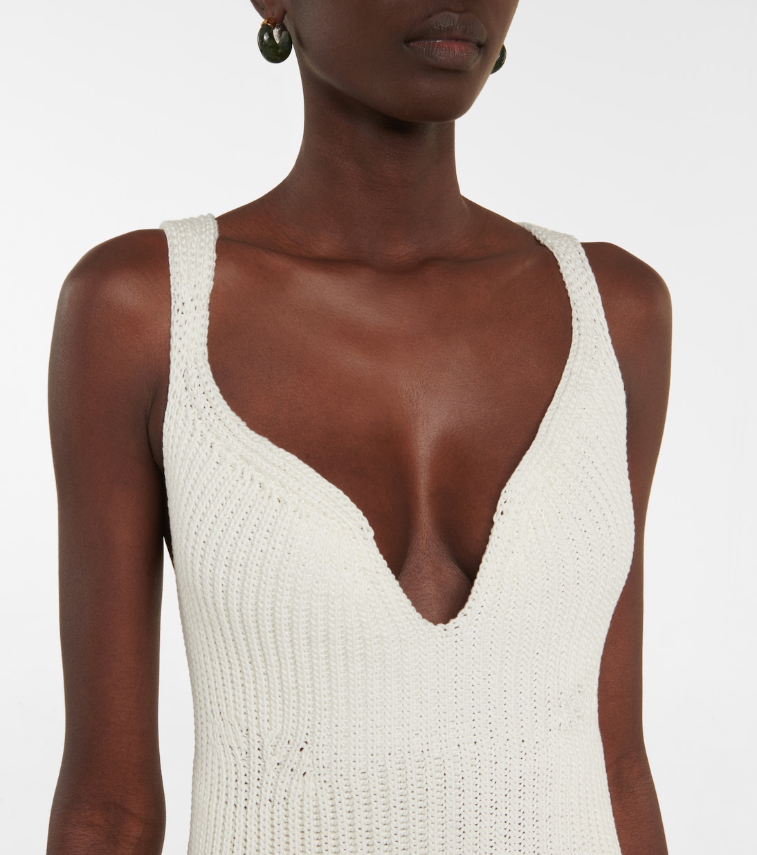 Alessie cotton-blend midi dress | Khaite