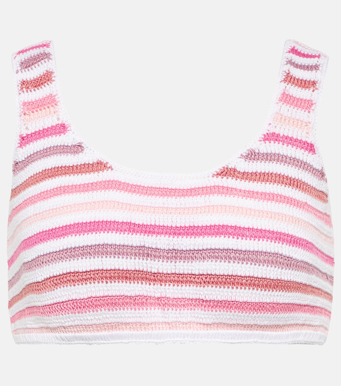 Striped crochet crop top | Anna Kosturova