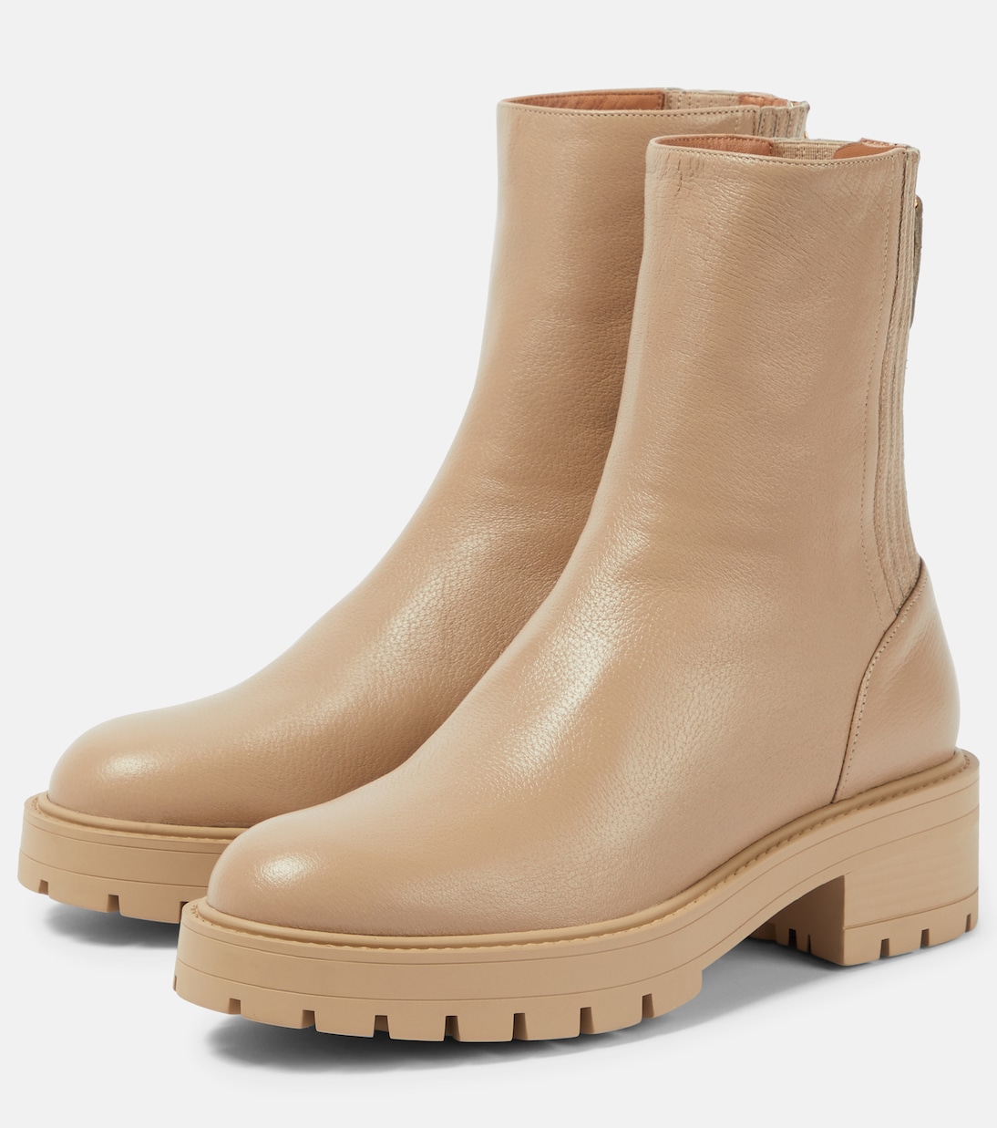 Saint Honoré leather ankle boots | Aquazzura