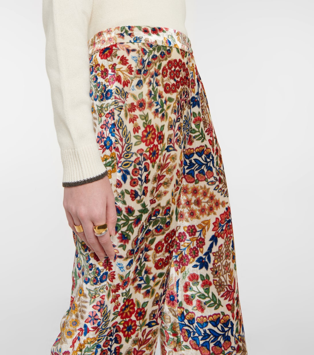 Pantalon ample imprimé à taille haute | Etro