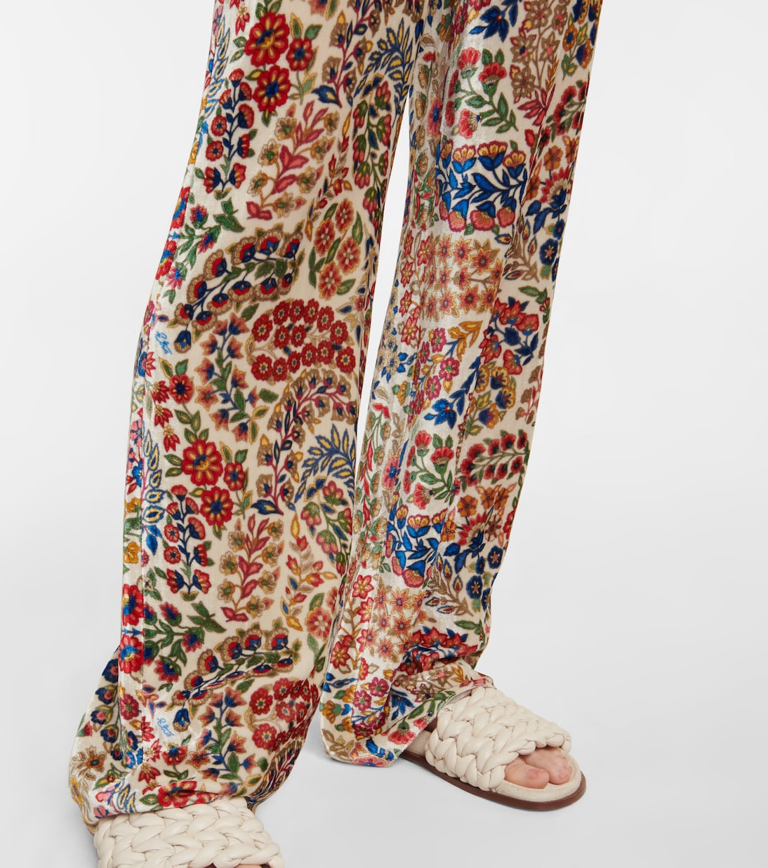 Pantalon ample imprimé à taille haute | Etro