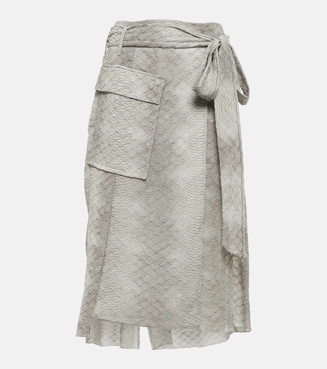 Falda wrap en crepé de seda de china | Victoria Beckham