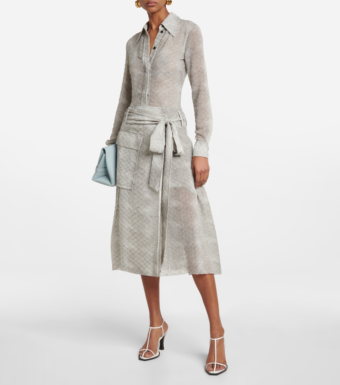 Falda wrap en crepé de seda de china | Victoria Beckham
