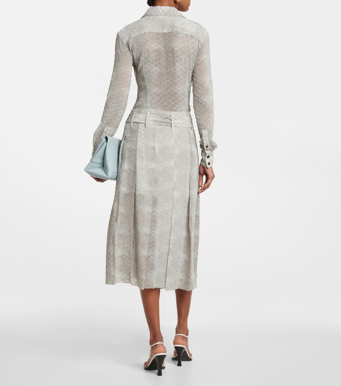 Falda wrap en crepé de seda de china | Victoria Beckham