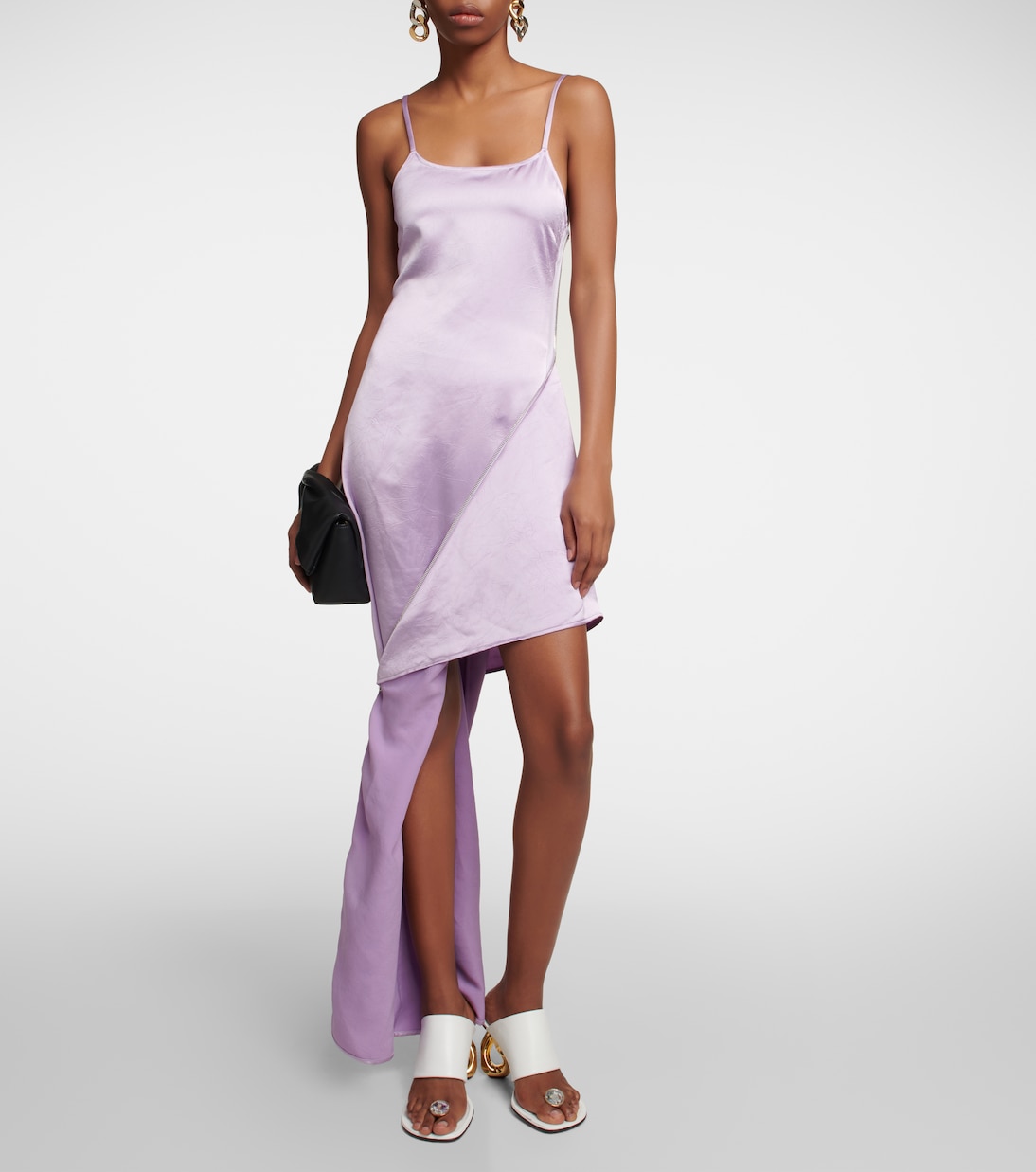 Satin zip slip dress | JW Anderson