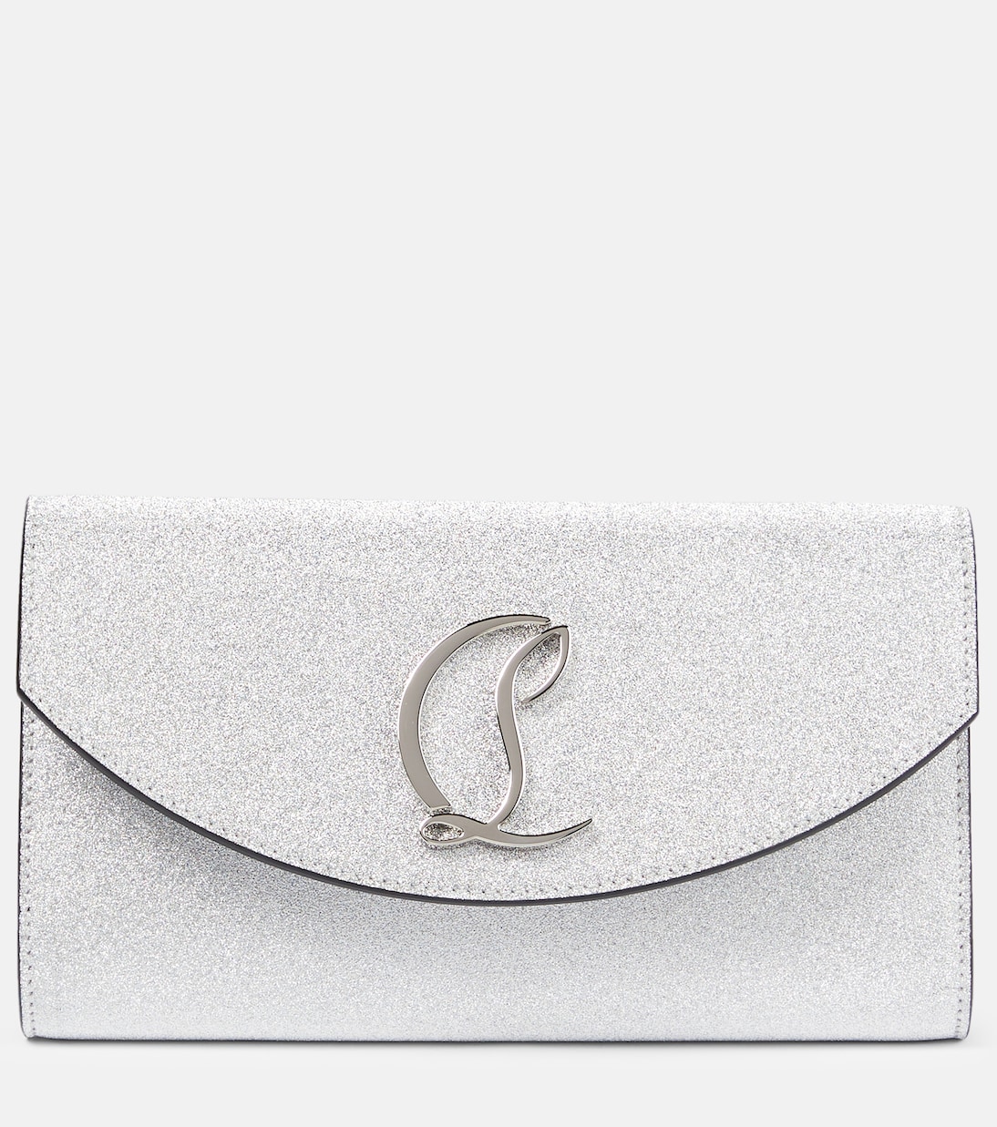 Clutch Loubi54 de piel con glitter | Christian Louboutin