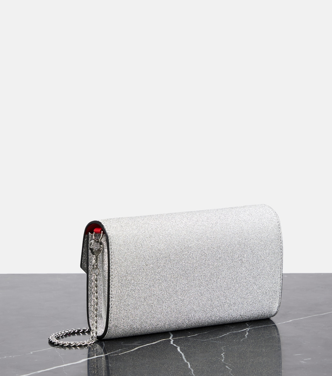 Clutch Loubi54 de piel con glitter | Christian Louboutin