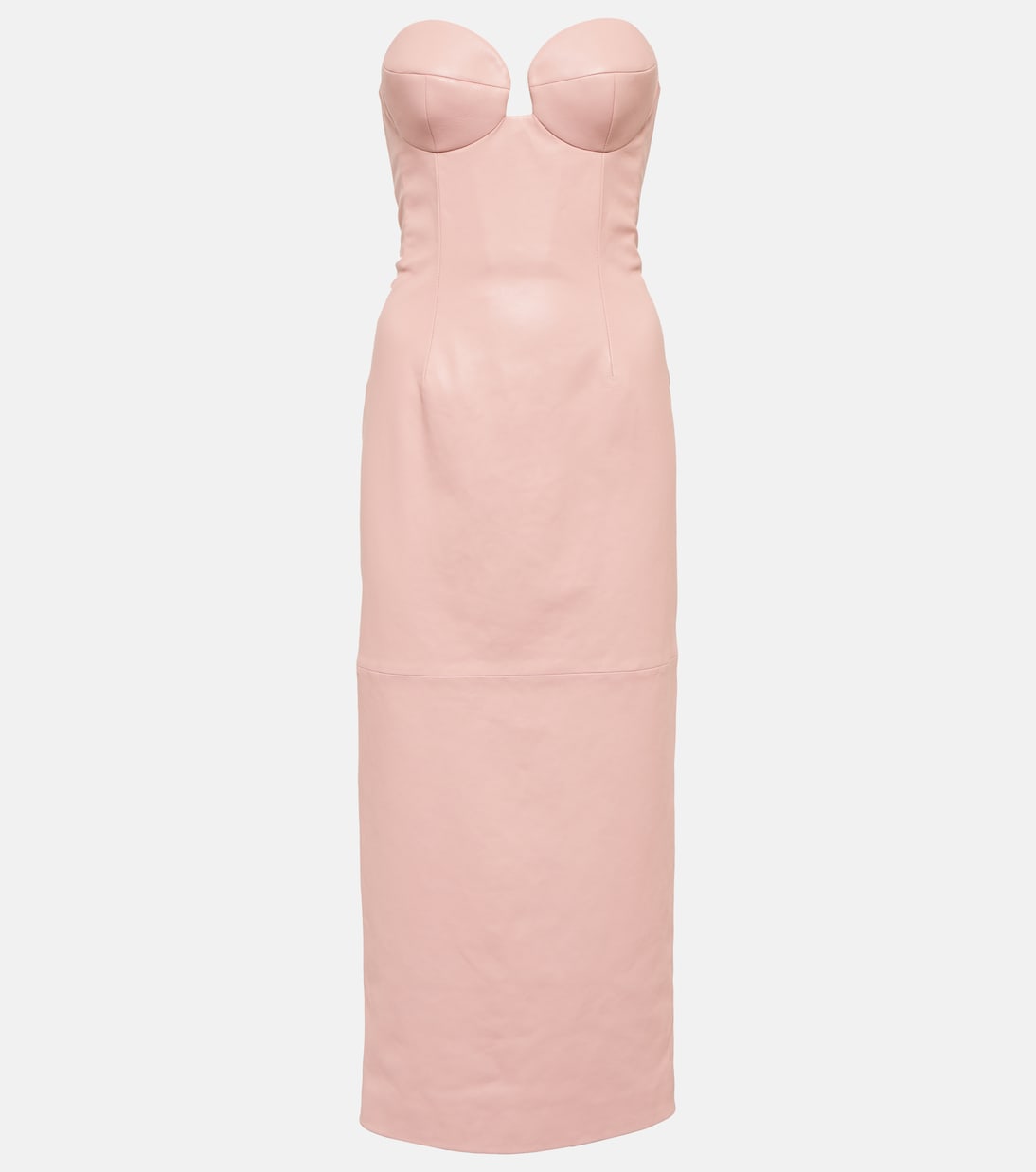 Leather bustier midi dress | Magda Butrym