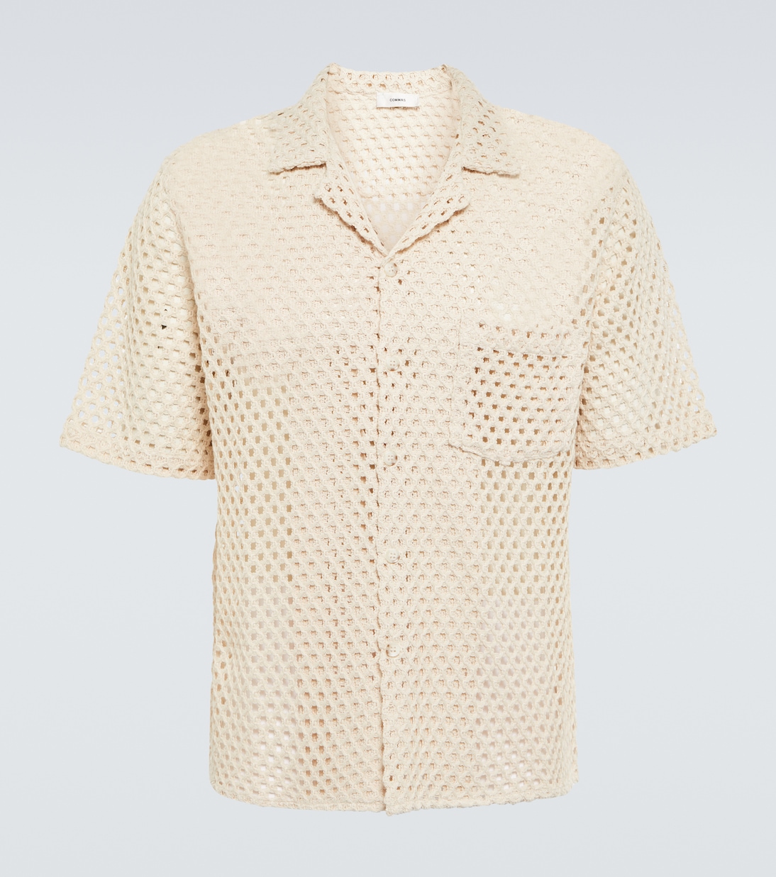 Chemise en macramé de coton mélangé | Commas