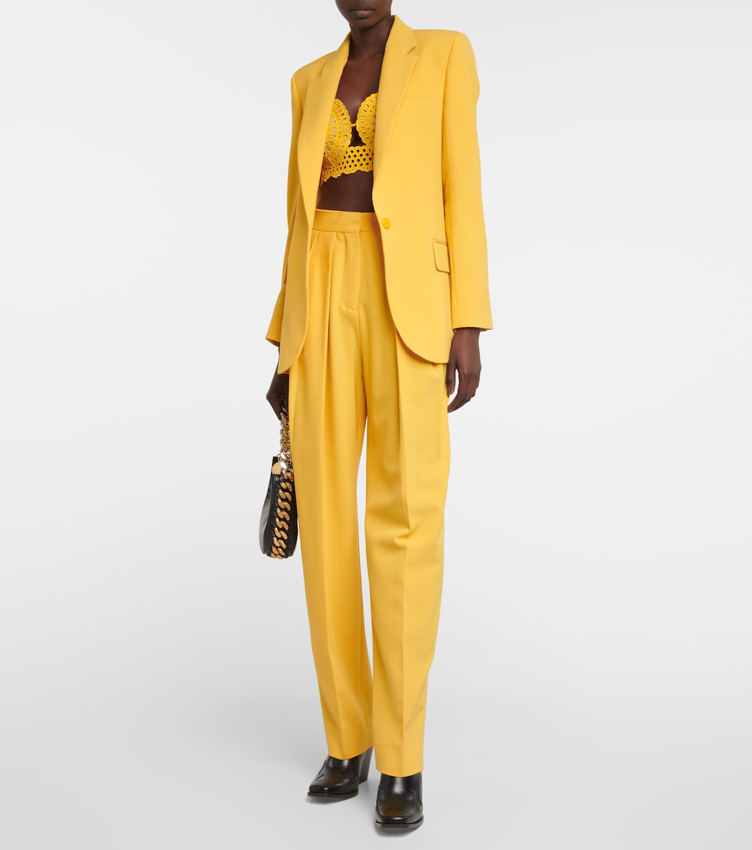 Wool-blend single-breasted blazer | Stella McCartney