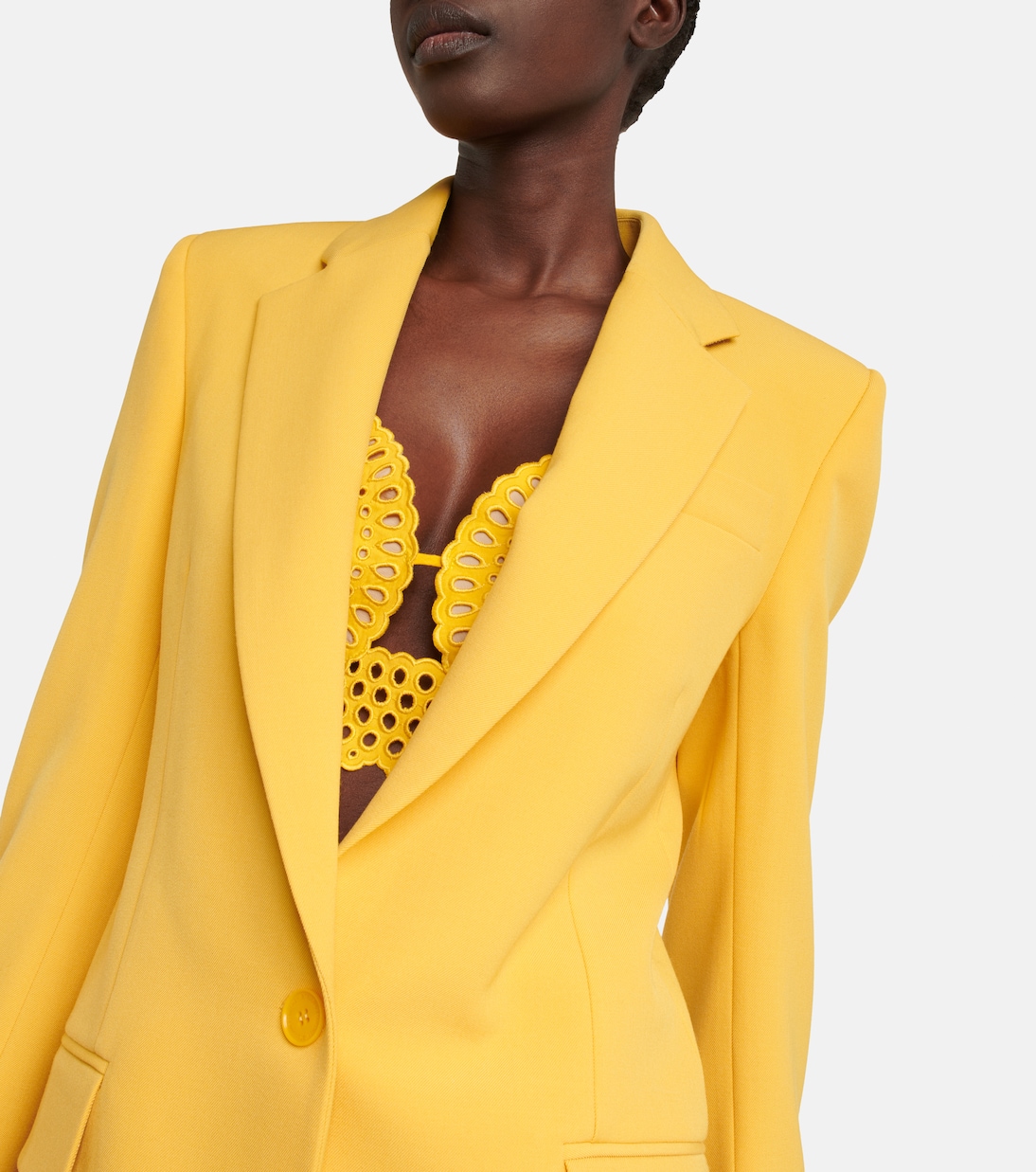 Wool-blend single-breasted blazer | Stella McCartney