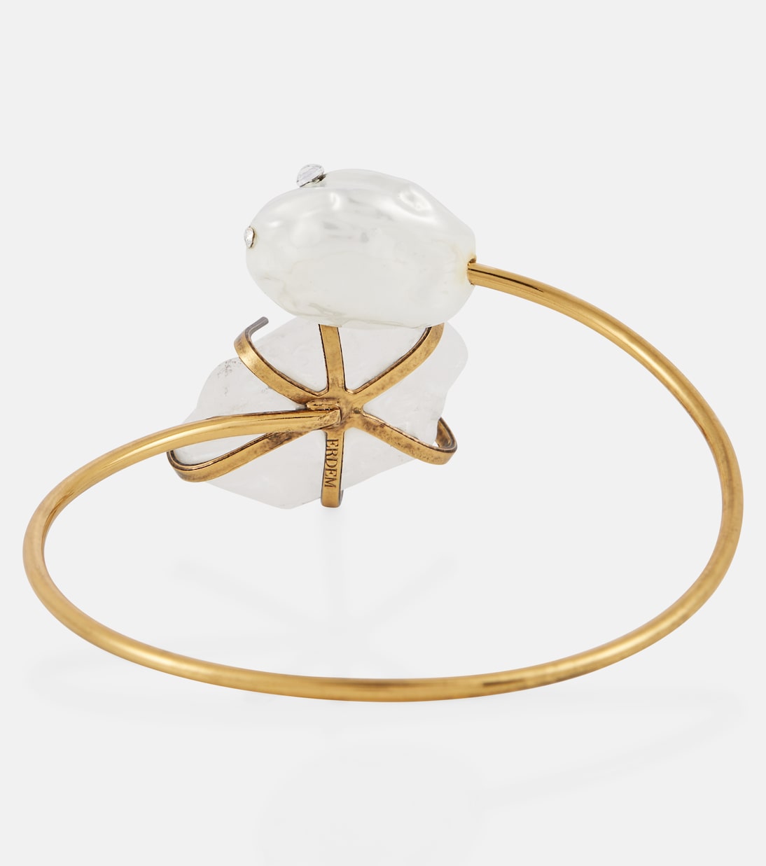 Bracciale Pearl in ottone bagnato in oro | Erdem