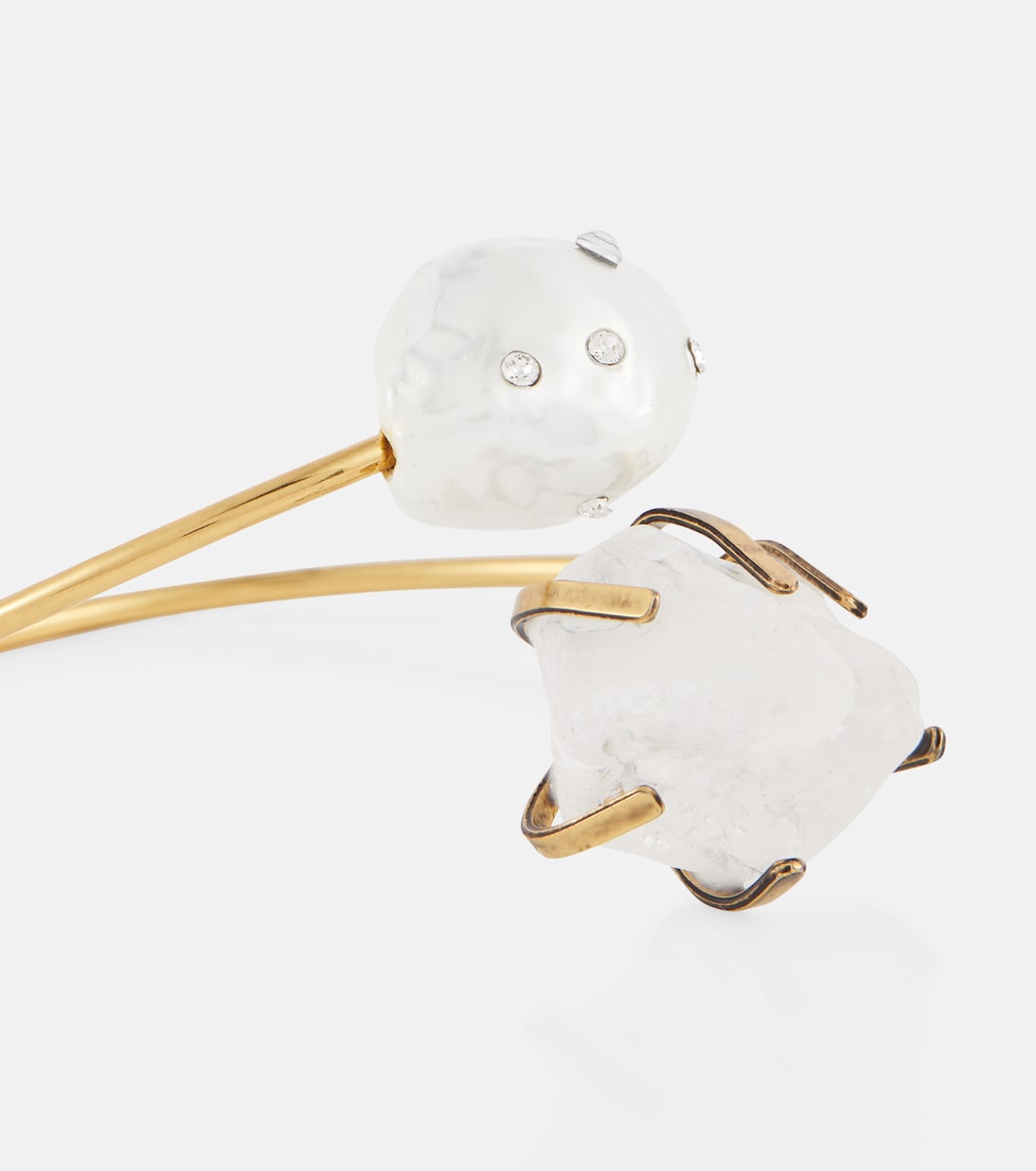 Bracciale Pearl in ottone bagnato in oro | Erdem
