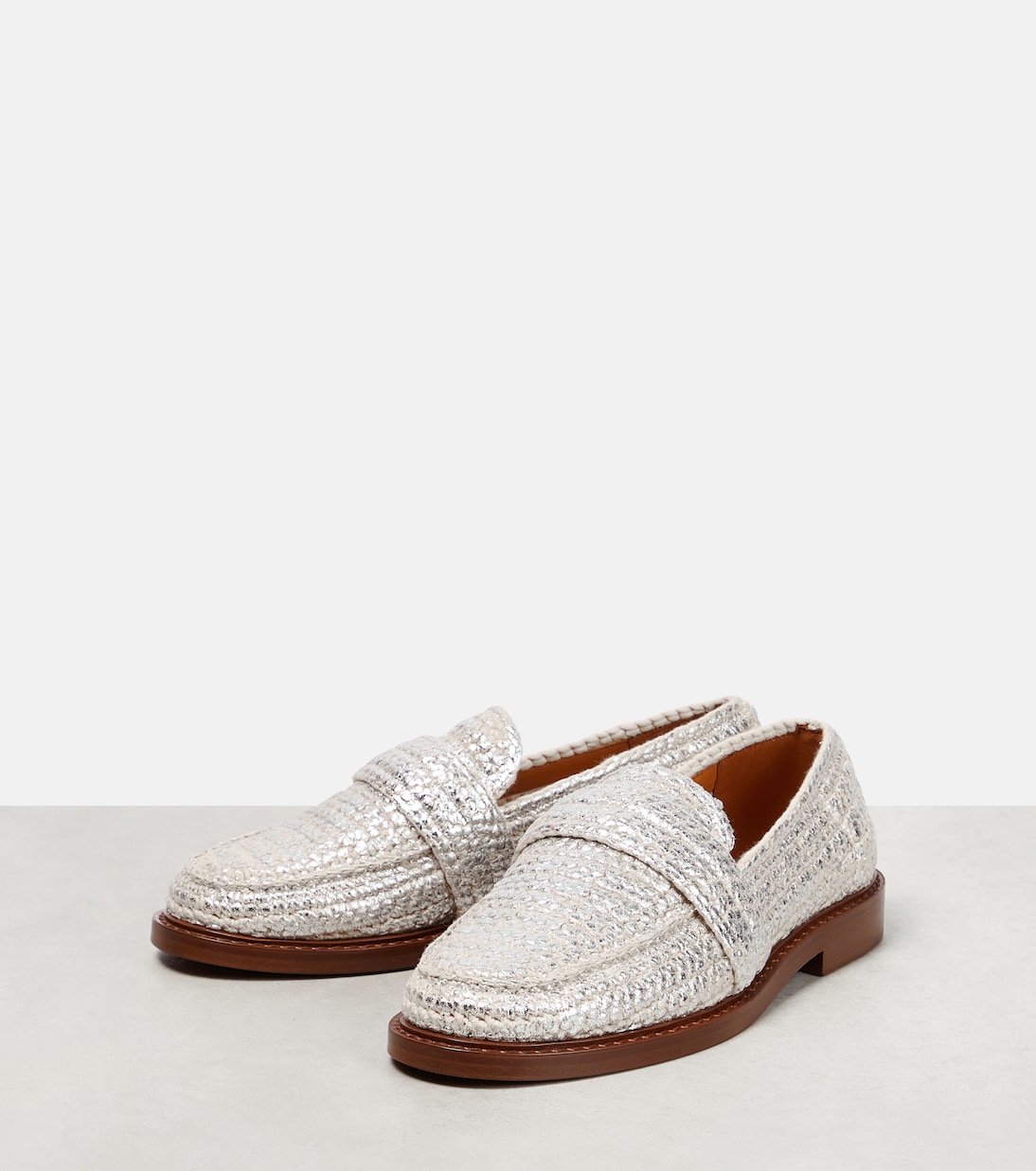 Mocassini Kalya in crochet metallizzato | Chloé