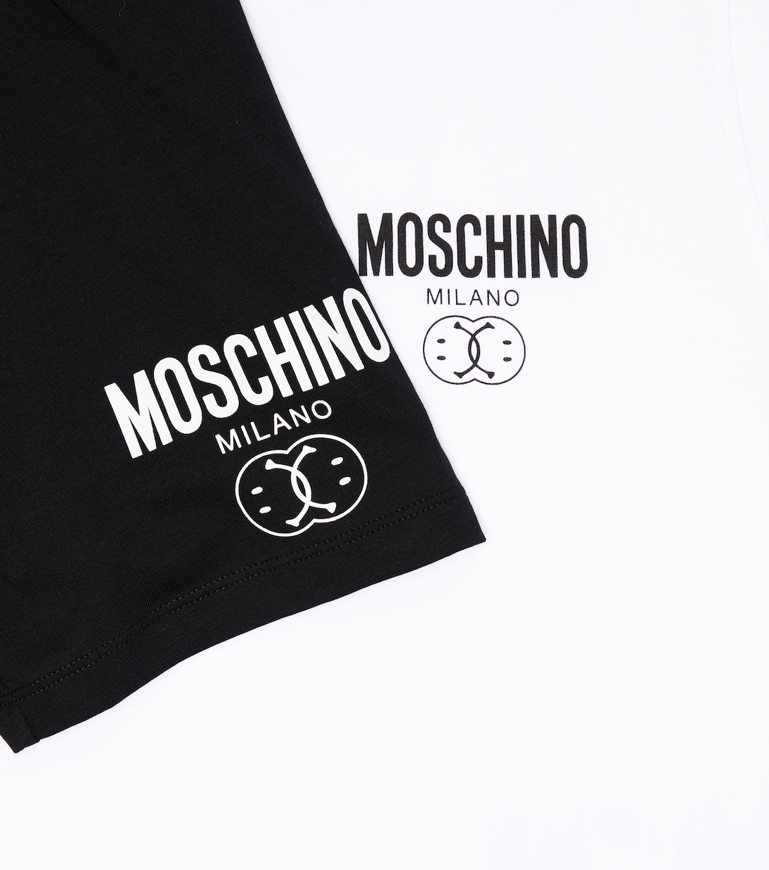 Printed cotton T-shirt and shorts set | Moschino Kids