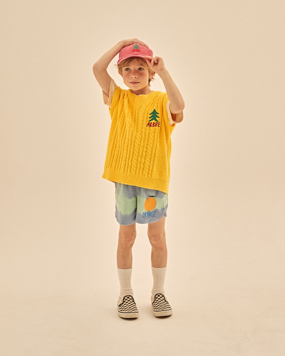 Tie-dye embroidered terry shorts | Jellymallow