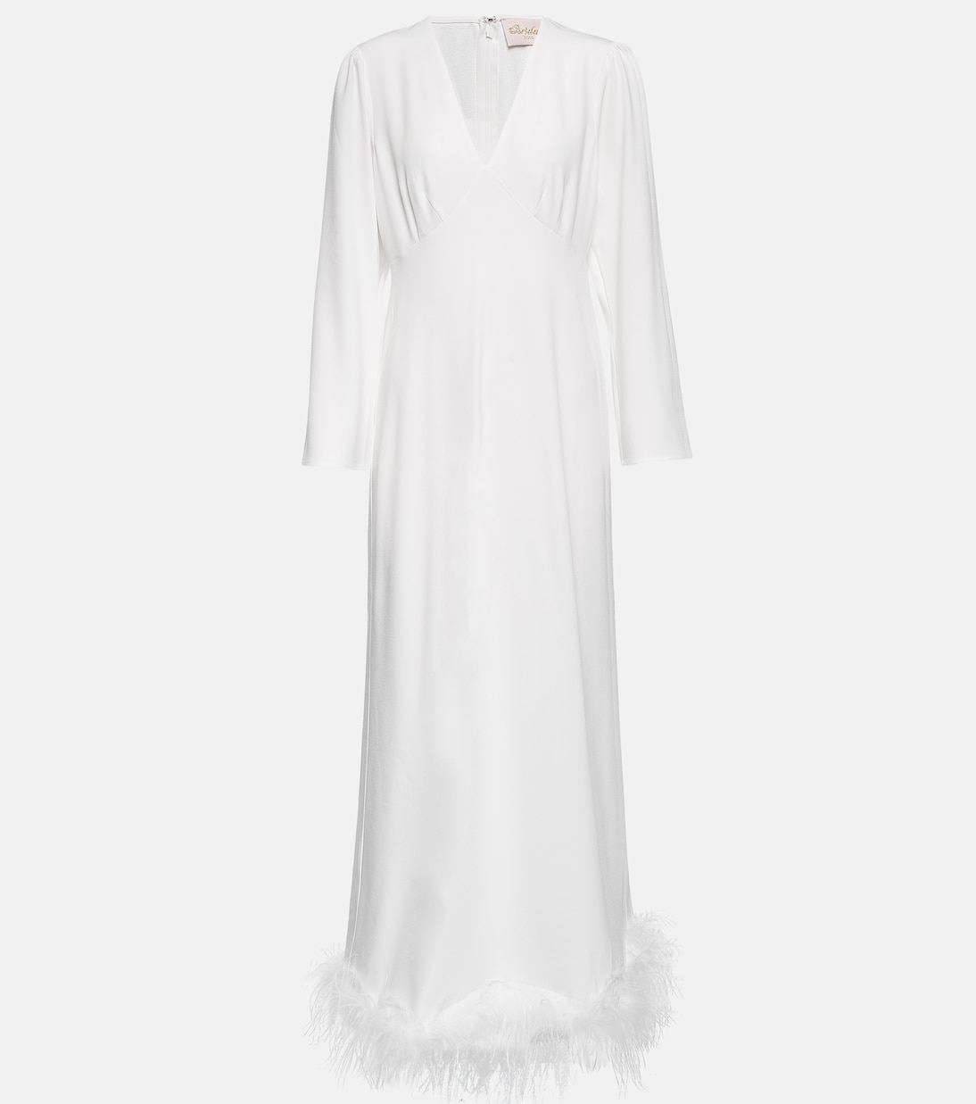 Bridal Maxikleid Mya mit Federn | Rixo