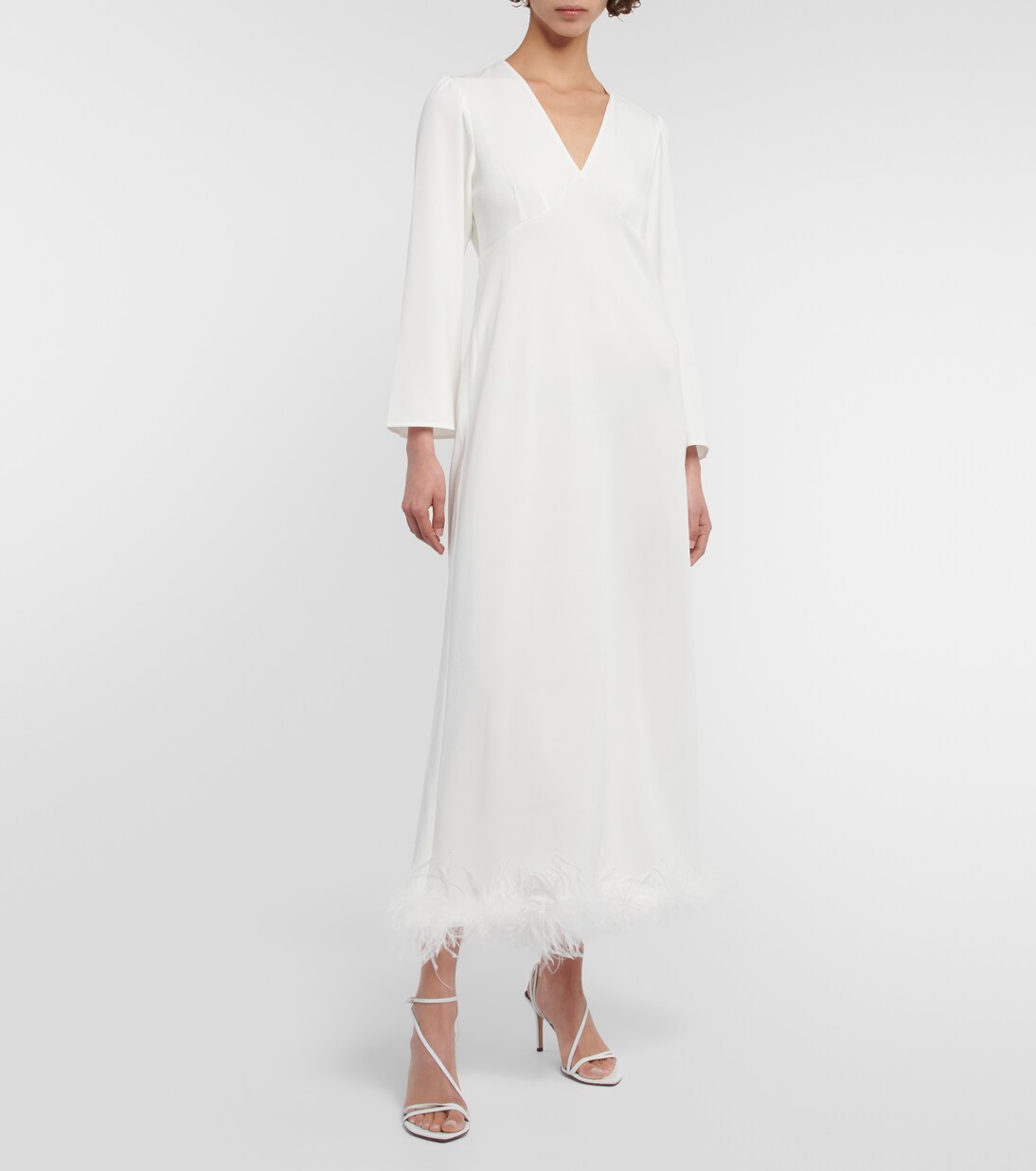 Bridal Maxikleid Mya mit Federn | Rixo