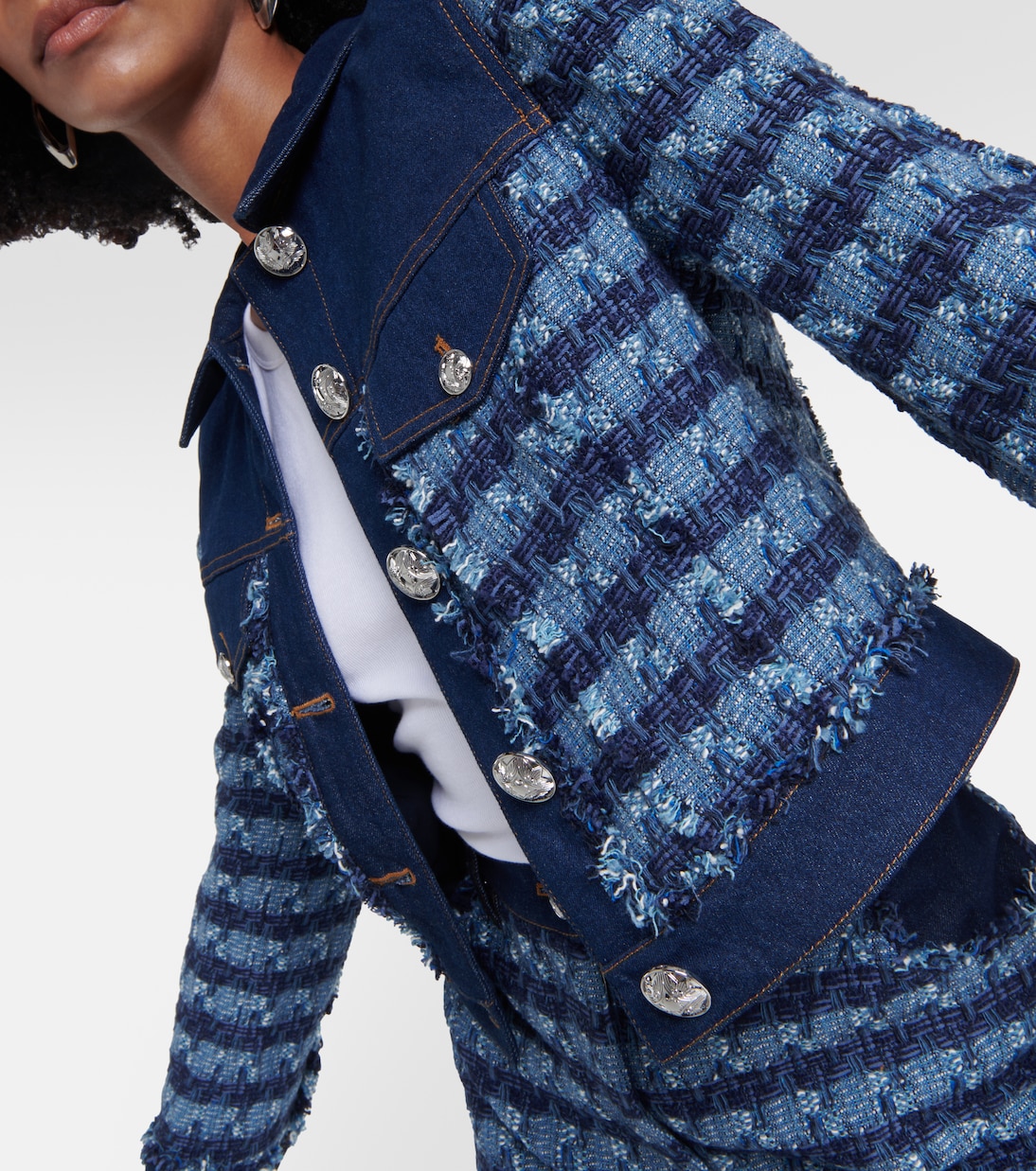 Giacca di jeans Santo con tweed | Veronica Beard
