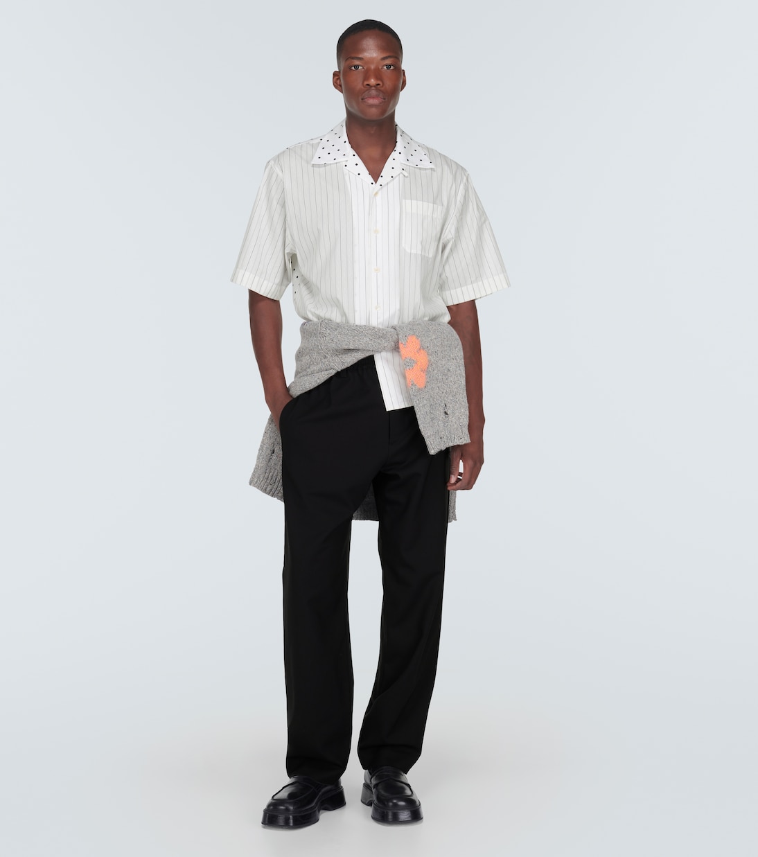 Camicia in popeline di cotone a righe | Marni