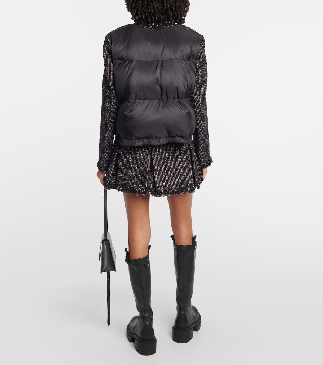 Cropped tweed jacket | Sacai