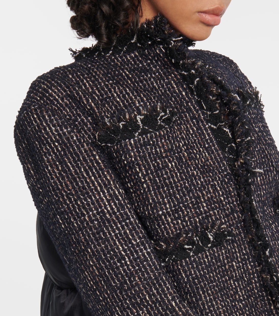 Cropped tweed jacket | Sacai