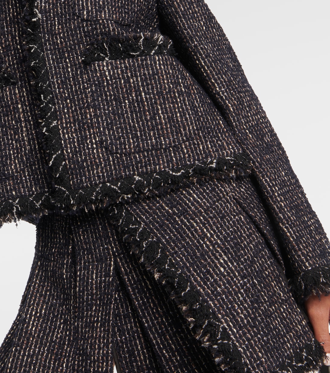 Cropped tweed jacket | Sacai