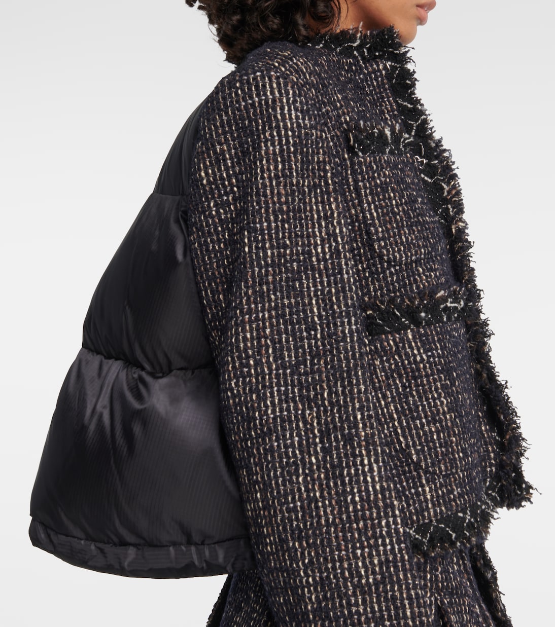 Cropped tweed jacket | Sacai