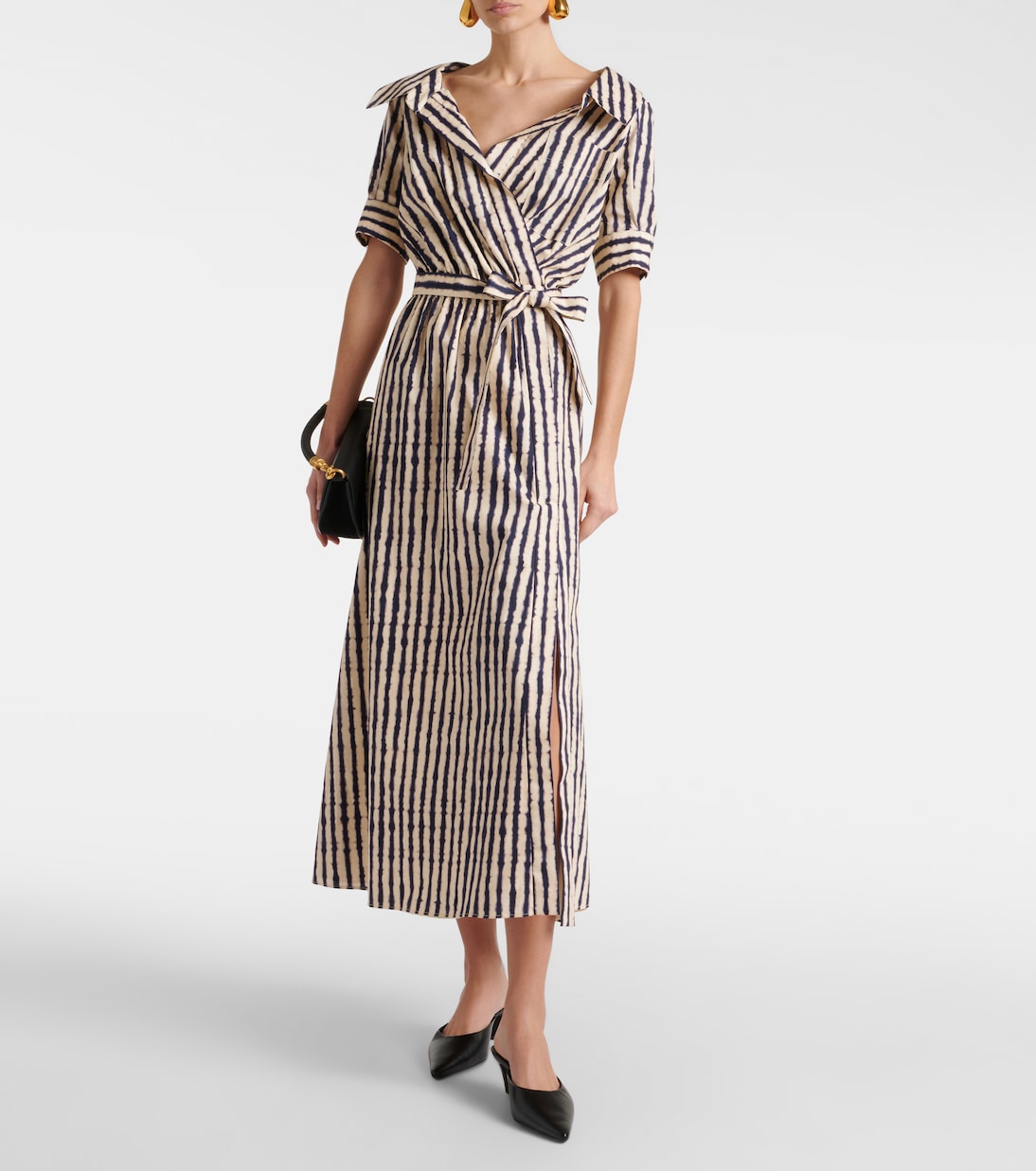 Vestido midi Lydia de mezcla de algodón | Altuzarra