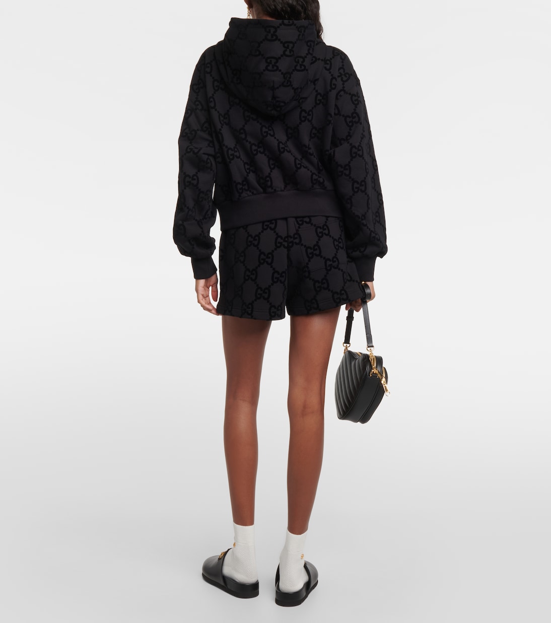 Sudadera con capucha de forro polar con GG | Gucci
