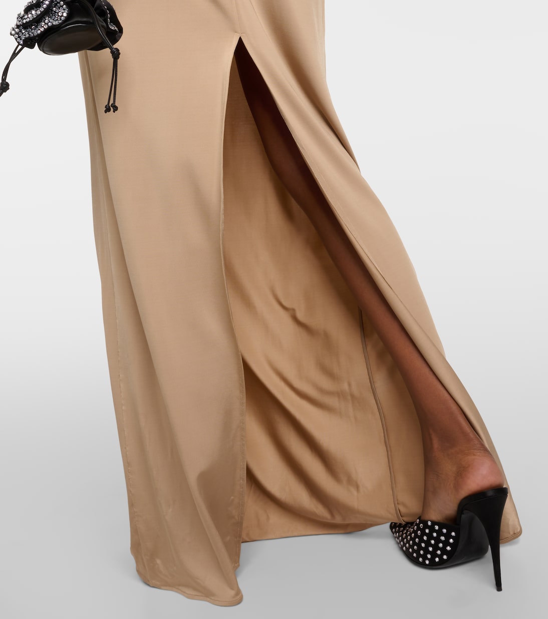 Floral-appliqué one-shoulder jersey maxi dress | Magda Butrym