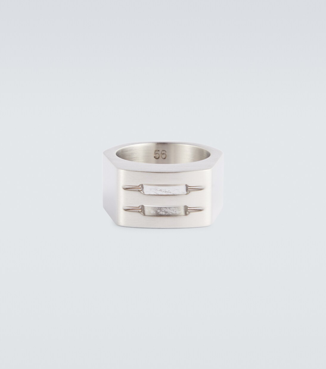 Logo ring in silver - Rick Owens | Mytheresa