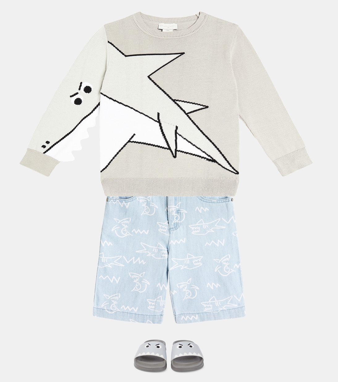 Sudadera en jersey de algodón estampada | Stella McCartney Kids