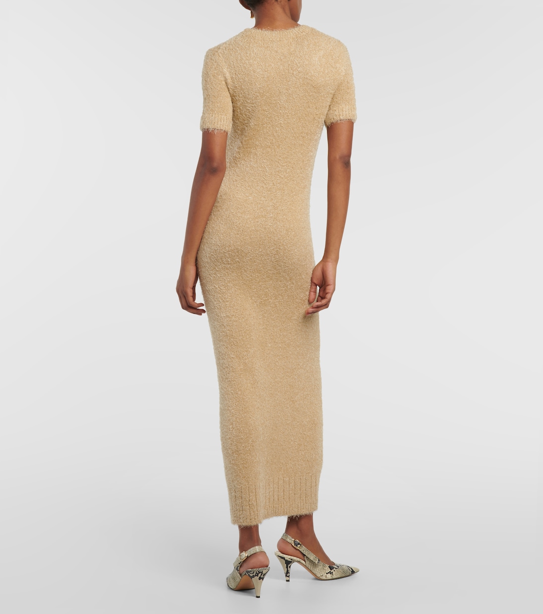 Robe longue Helen en soie et cachemire | Khaite