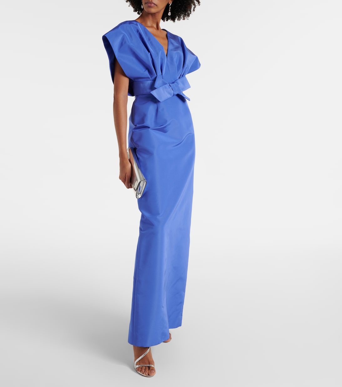 Bow-detail silk faille gown | Carolina Herrera