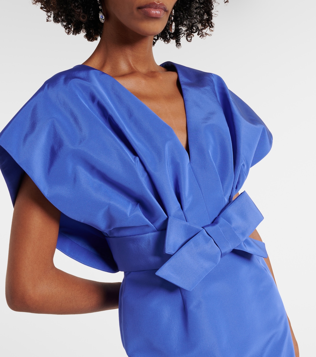 Bow-detail silk faille gown | Carolina Herrera