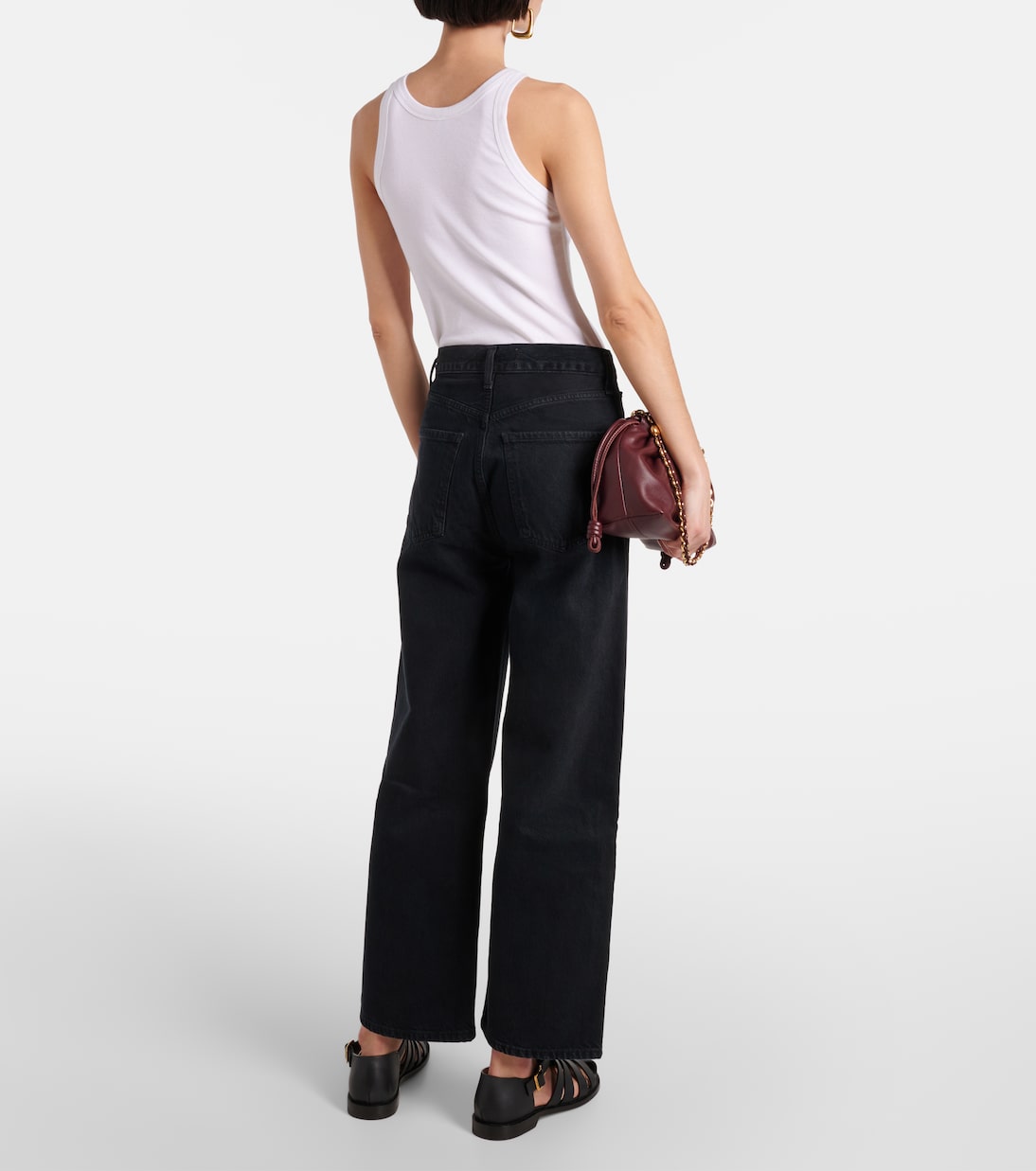 High-Rise Cropped Straight Jeans Ren | Agolde