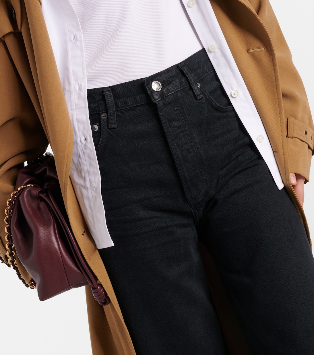 High-Rise Cropped Straight Jeans Ren | Agolde
