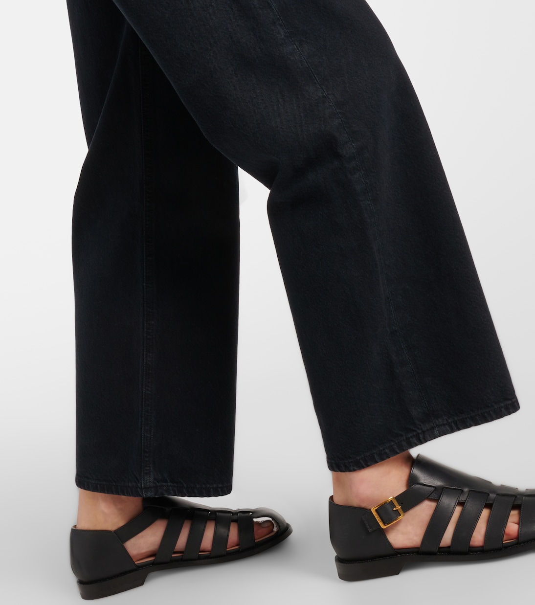 High-Rise Cropped Straight Jeans Ren | Agolde
