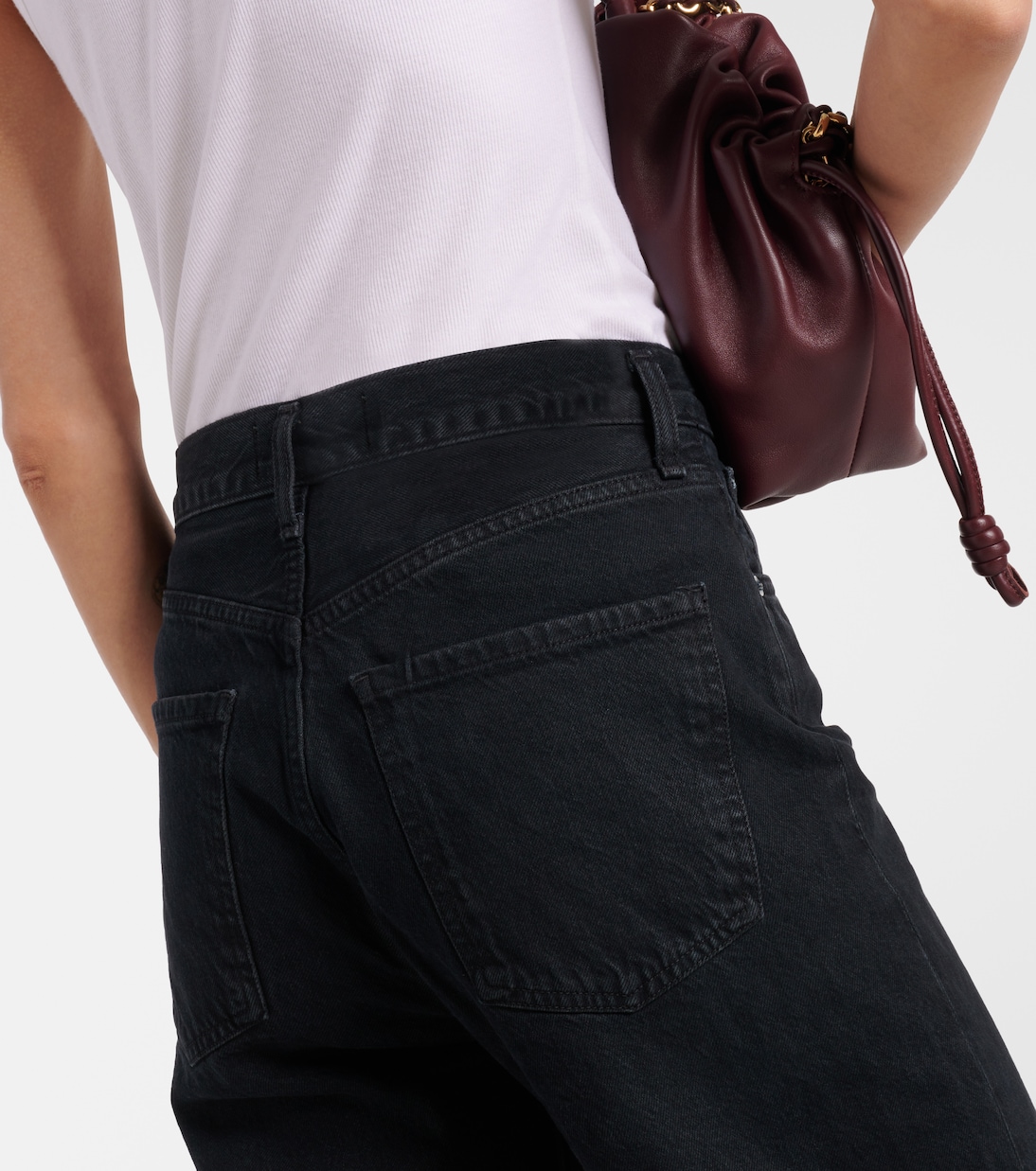 High-Rise Cropped Straight Jeans Ren | Agolde