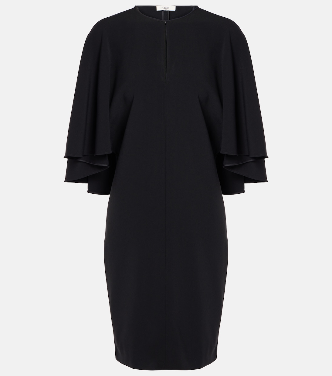 Caped crêpe minidress | Chloé