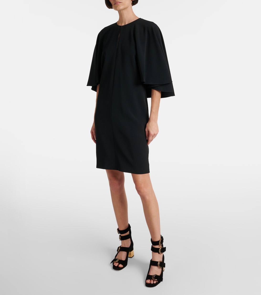 Caped crêpe minidress | Chloé