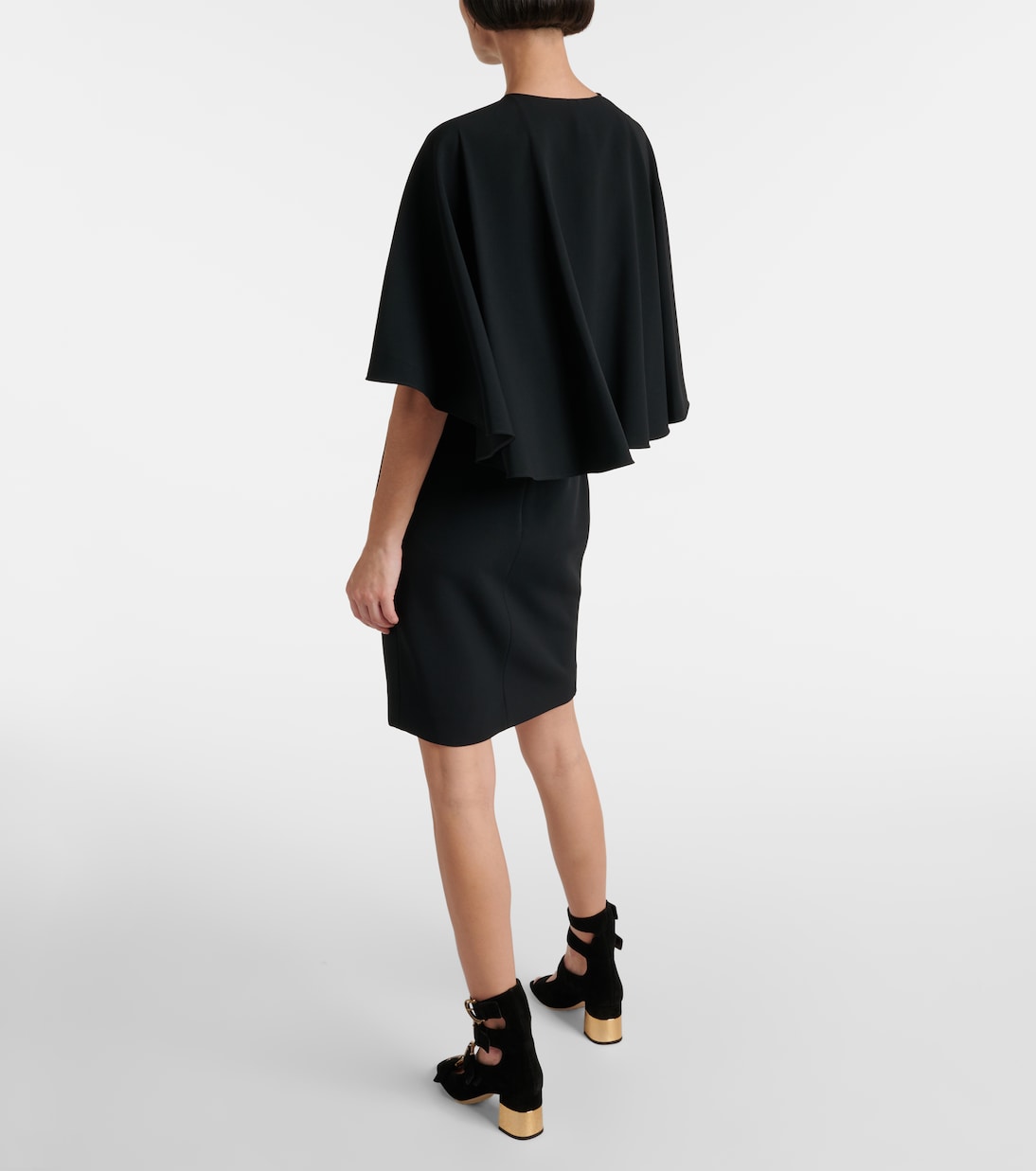 Caped crêpe minidress | Chloé