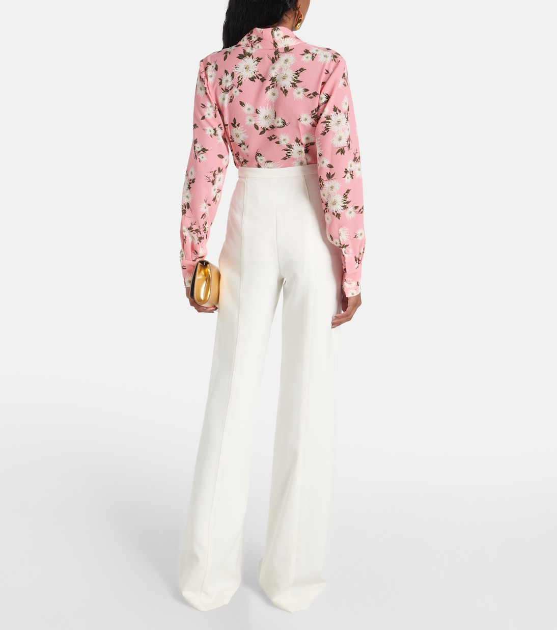 Pantalon évasé Rimi à taille haute | Costarellos